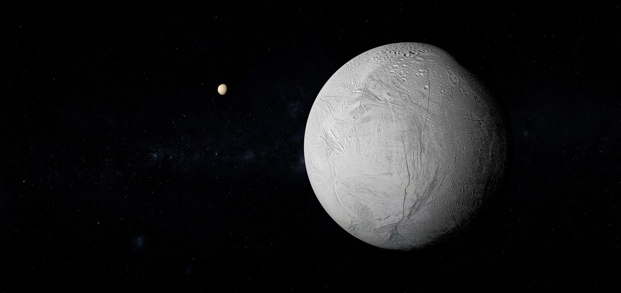 Encélado: evidências sugerem molécula chave para 'origem da vida' em lua de Saturno