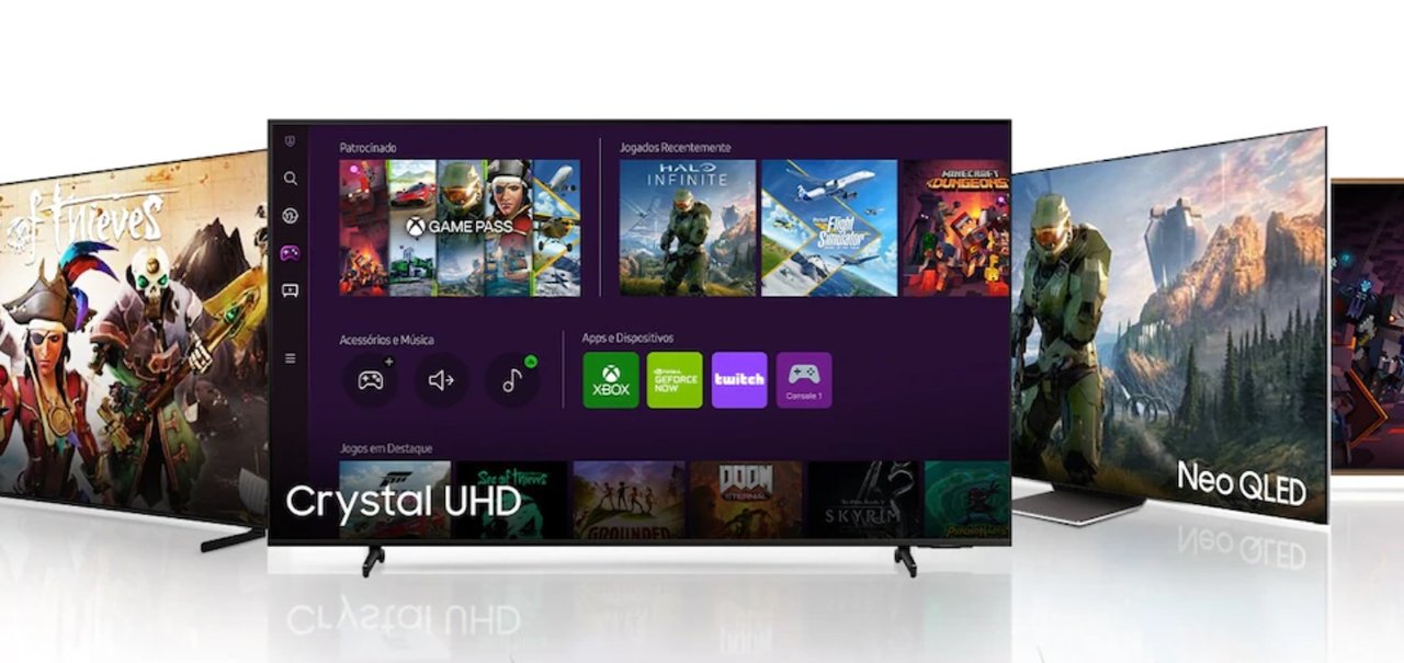 Gaming Hub: TVs da Samsung terão controles licenciados para games na nuvem