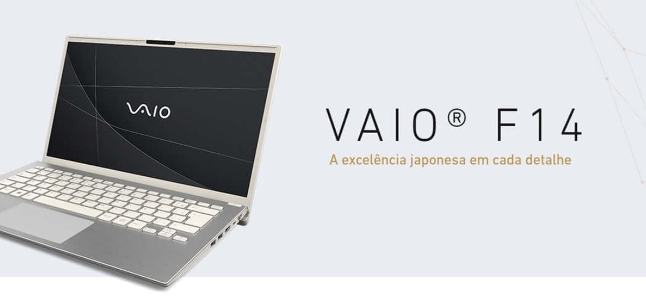 VAIO F14: novo notebook tem webcam com IA e autenticação mais segura