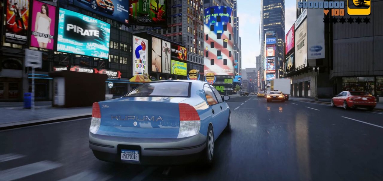 Fã cria remake de GTA 3 na Unreal Engine 5! Veja resultado incrível em vídeo