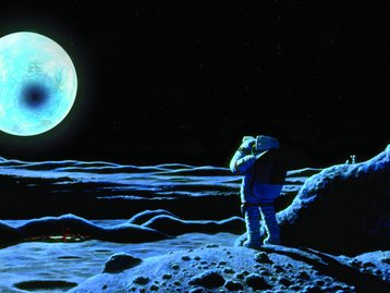 Como é o eclipse solar visto da Lua?