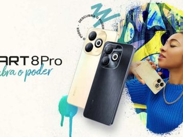 Infinix Smart 8 Pro é lançado no Brasil com 256 GB e preço acessível