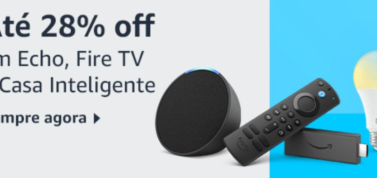 Semana de Ofertas Alexa: até 28% de desconto em dispositivos Echo, Fire TV Stick e itens inteligentes