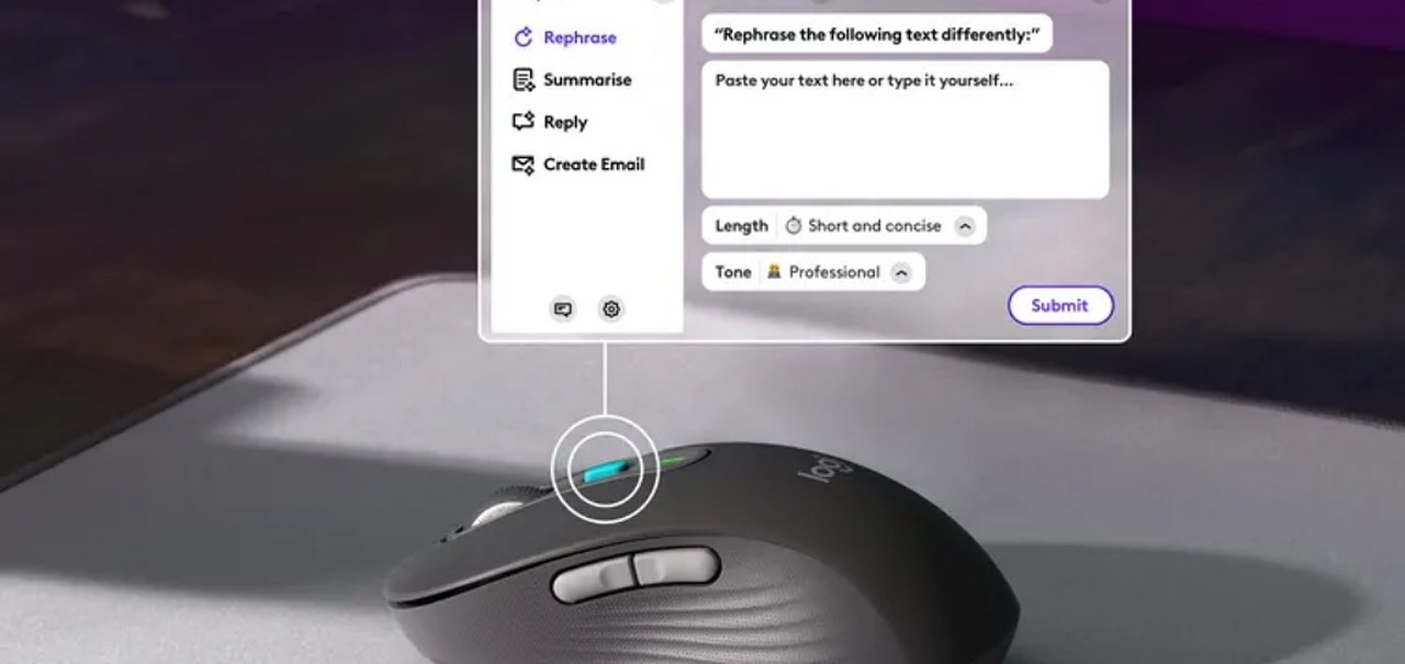 Logitech lança app que cria atalho com botão dedicado para o ChatGPT em mouses