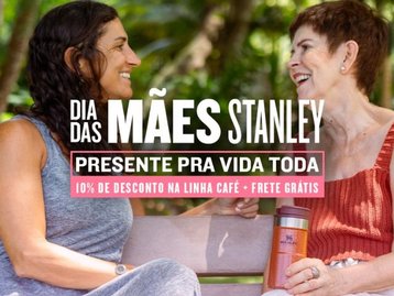 Linha de café do site Stanley com 10% de desconto e frete grátis para o Dia das Mães; veja lista com canecas, mugs, garrafas e mais
