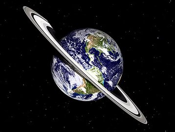Como seria a Terra com anéis?