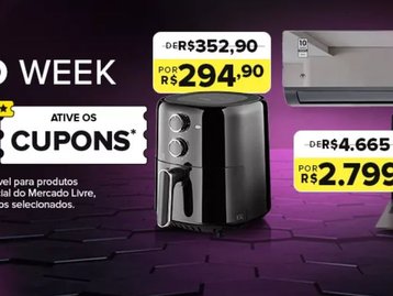 Eletro Week do Mercado Livre tem até 50% de desconto em notebooks, air fryers, consoles, celulares e mais; confira lista
