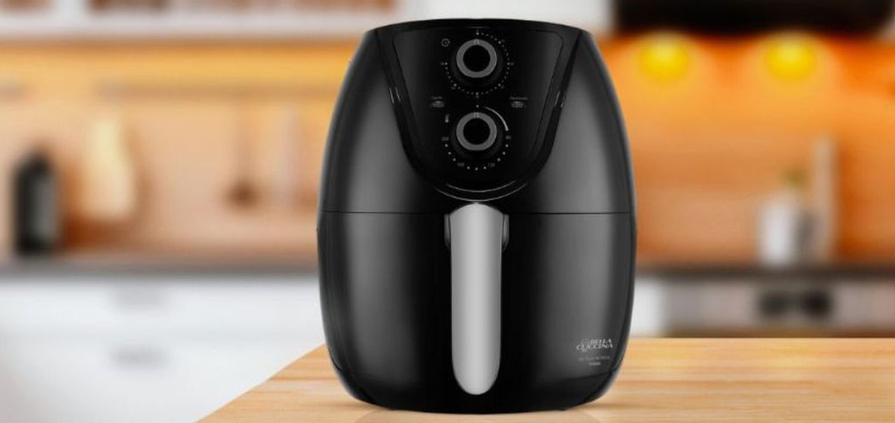 Air Fryer Bella Cuccina por menos de R$ 200 e com mais de 11 mil avaliações na Shopee; conheça