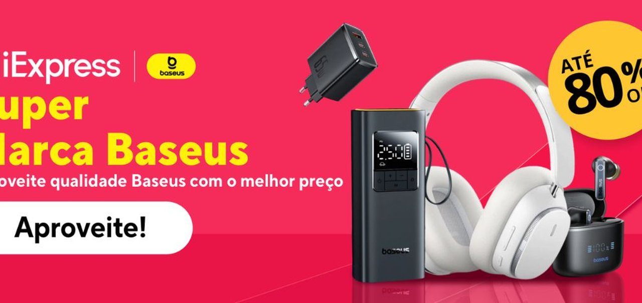 Campanha Super Marcas do AliExpress oferece até 80% de desconto em fones, carregadores, acessórios para carros e mais da Baseus