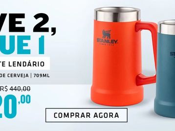 Pague 1 caneca Stanley e leve 2: veja como aproveitar a promoção no site oficial