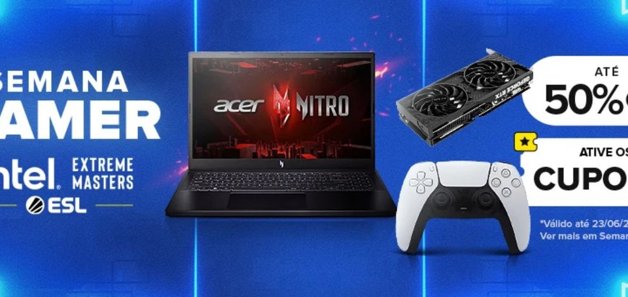 Semana Gamer do Mercado Livre tem notebooks, cadeiras gamer, processadores e mais com até 50% off; veja ofertas