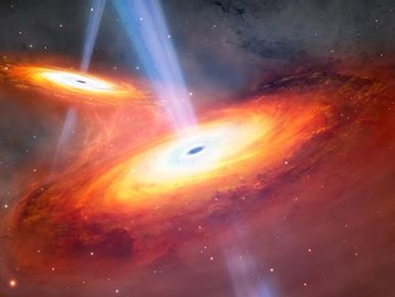 Amanhecer cósmico: astrônomos observam fusão inédita de núcleos de galáxias