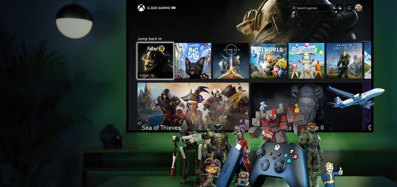 Jogos do Xbox Game Pass chegam ao Amazon Fire TV Stick via nuvem