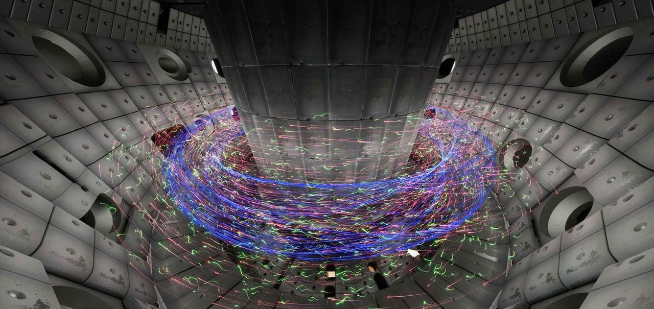 Visualização em 3D da fusão nuclear coloca você dentro de um tokamak real