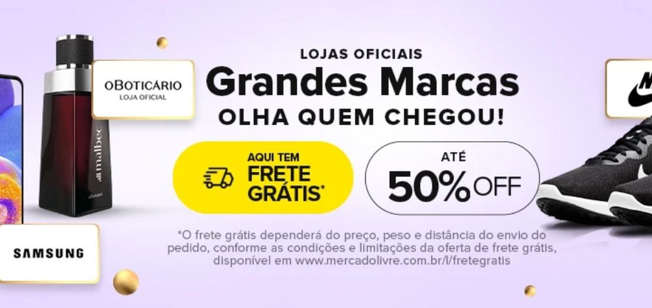  As maiores marcas no Mercado Livre: Apple, Nike, Samsung, Nintendo e mais com até 50% OFF