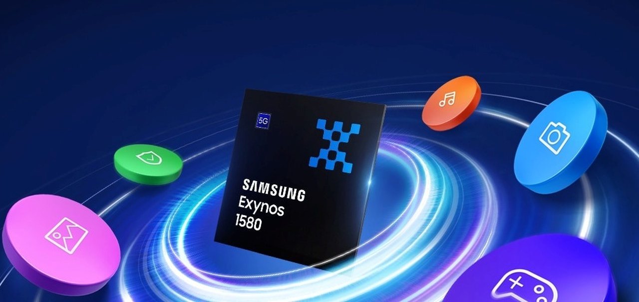 Samsung lança chip intermediário Exynos 1580 com GPU mais forte