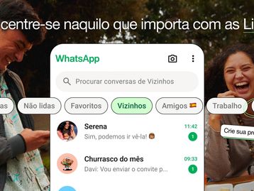 WhatsApp agora permite organizar suas conversas em listas