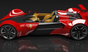 Conceito mostra uma Ferrari com curvas estonteantes