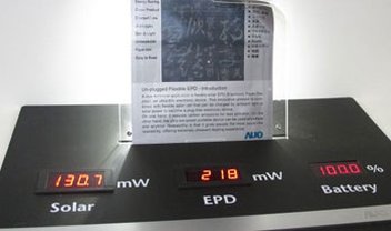 E-paper movido a energia solar é apresentado no Japão