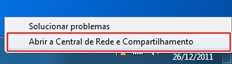 Abrindo a rede pela Bandeja