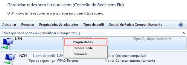 Acessando as propriedades da conexão