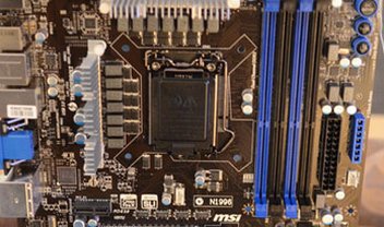 MSI mostra geração Z77 de placas-mãe e gabinete para chip gráfico durante a CES 2012