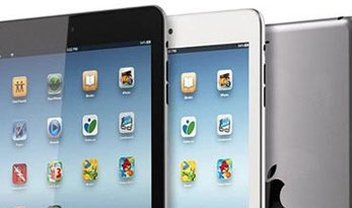 Tabela de estoque sugere "iPad mini" com modelos em duas cores e conexões 3G e 4G