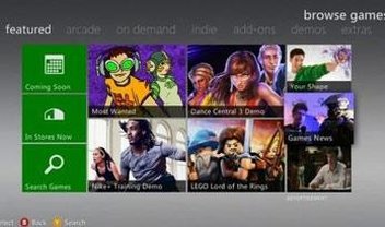 Nova interface do Xbox 360 já está disponível para todos os membros da LIVE