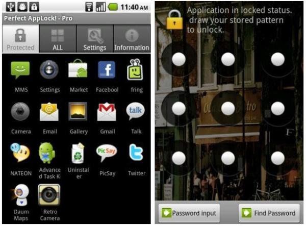 Usando o Perfect App Protector