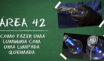 Área 42: Como fazer uma luminária com uma lâmpada queimada