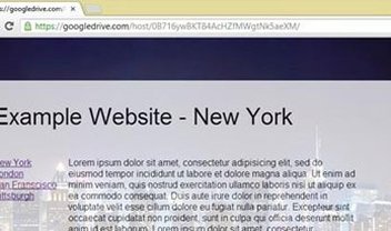 Agora você pode publicar sites em HTML pelo Google Drive