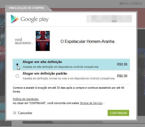 Alugue Filmes no Google Play F R$ 4 - Promobit