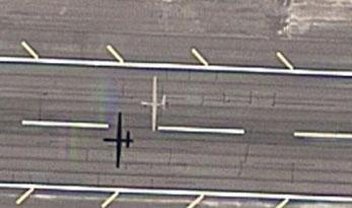 Google fotografa a aterrissagem de um drone militar