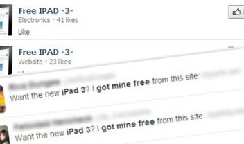 iPad 3 está sendo usado como isca de golpe no Twitter e Facebook