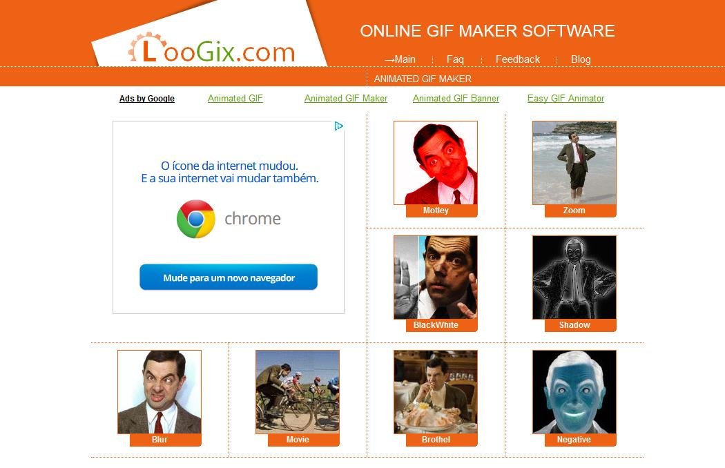 Criar gifs animados online - Seniortec