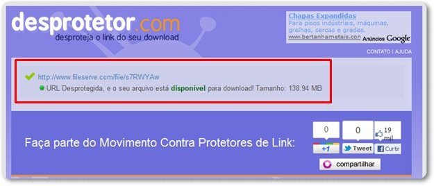 Desprotetor.com para Chrome.