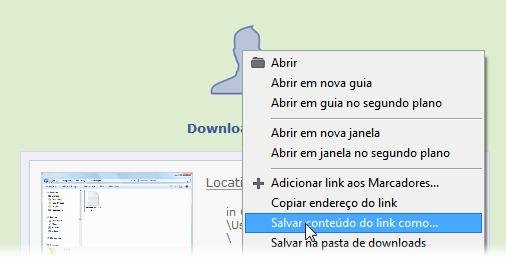 Salve o script em uma pasta do seu computador