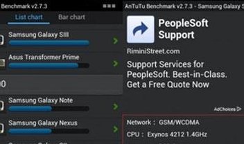 Suposto benchmark mostra desempenho matador do Samsung Galaxy SIII