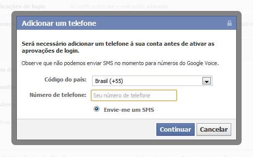 Como fazer login no Facebook usando seu número de celular