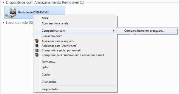 Como compartilhar um CD ou DVD em uma rede privada - TecMundo
