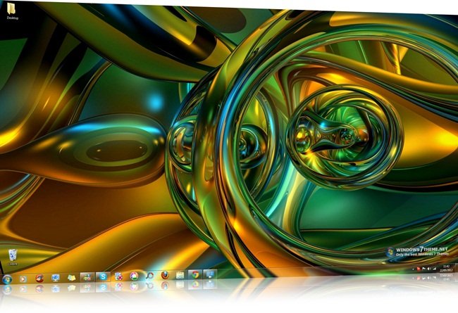 Abstract 3D Shapes Windows 7 Themes.