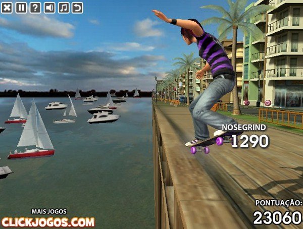 Jogo Stunt Skateboard 3D no Jogos 360