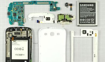 Veja os detalhes de um Galaxy SIII desmontado