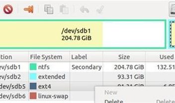 Ubuntu: como redimensionar partições