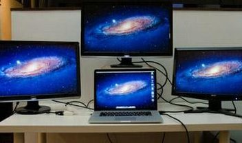 Os novos MacBooks Pro conseguem trabalhar com até quatro telas simultaneamente