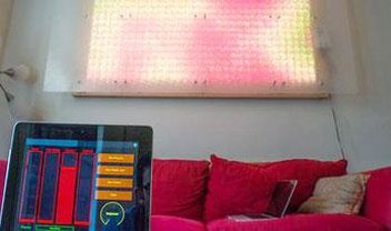 iPad controla painel equipado com 544 LEDs e transforma você em VJ [vídeo]