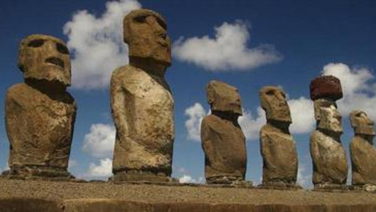 Ilha de páscoa moai pedra estátua caso fone de ouvido para apple