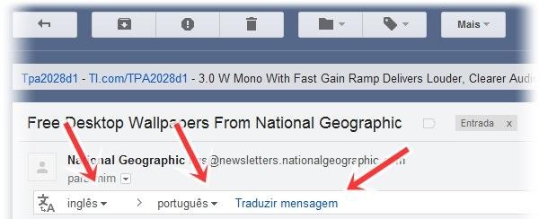 Dica: Ative tradução de mensagens, diretamente no seu Gmail