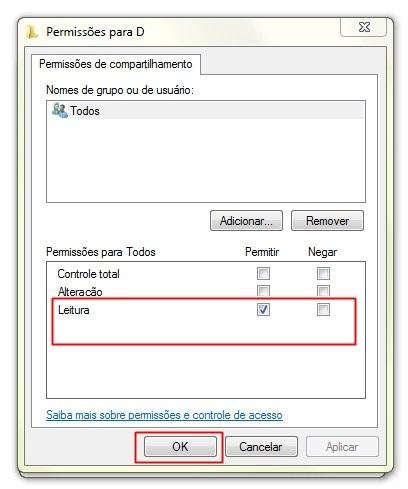 Verificando as permissões