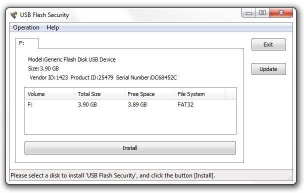 KASHU USB Flash Security.